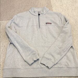 Women’s Vineyard Vines Gray Half-Zip Sweater